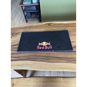 Red Bull Rubber Bar Mat Spill Mat Drip Mat Bar Runner 22.5”x11.5”